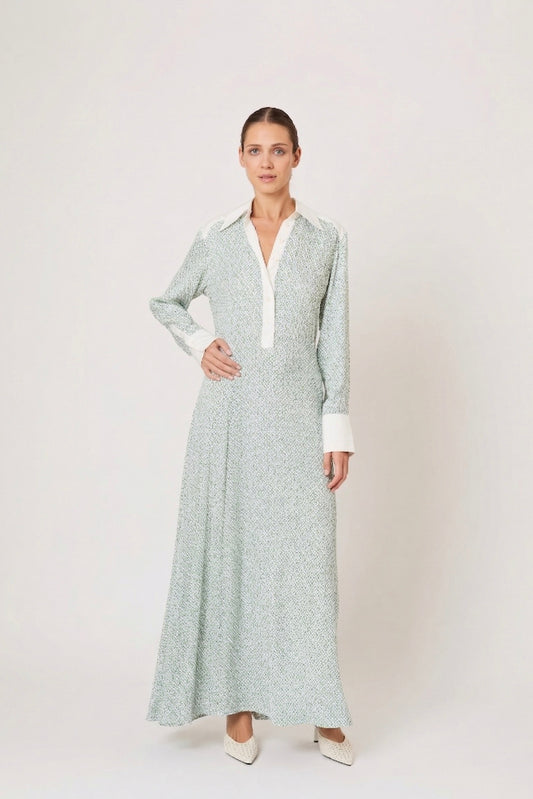 Groovy Shirtdress in Geo Print Poplin