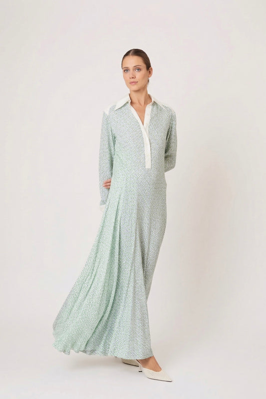 Groovy Shirtdress in Geo Print Poplin