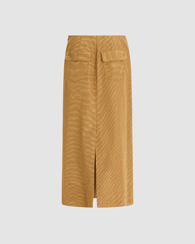 Easy Straight Skirt in Moire Tracee