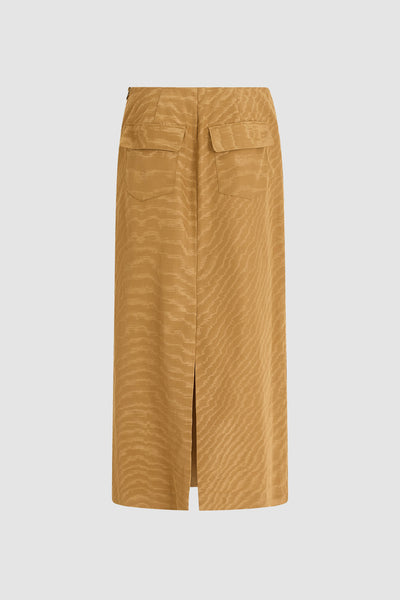 Easy Straight Skirt in Moire Tracee