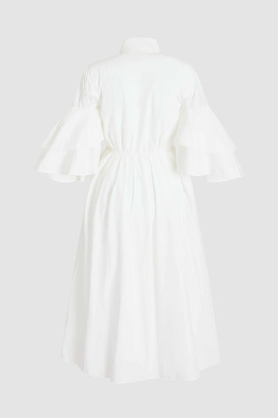 Fiesta Shirt Dress in Cotton Poplin