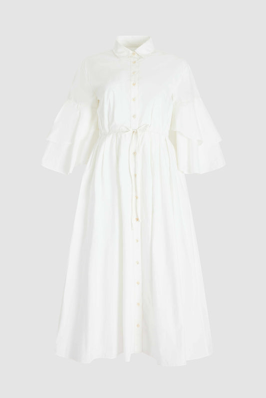 Fiesta Shirt Dress in Cotton Poplin