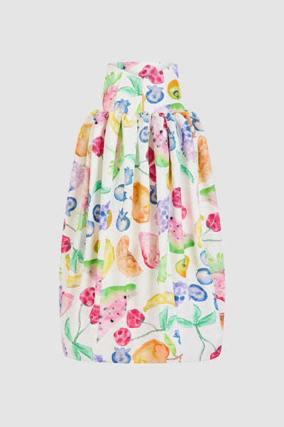 Fifi Ball Skirt in Fruit Cotton Faille