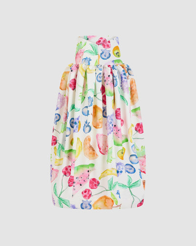 Fifi Ball Skirt in Fruit Cotton Faille