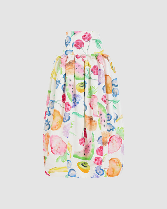 Fifi Ball Skirt in Fruit Cotton Faille