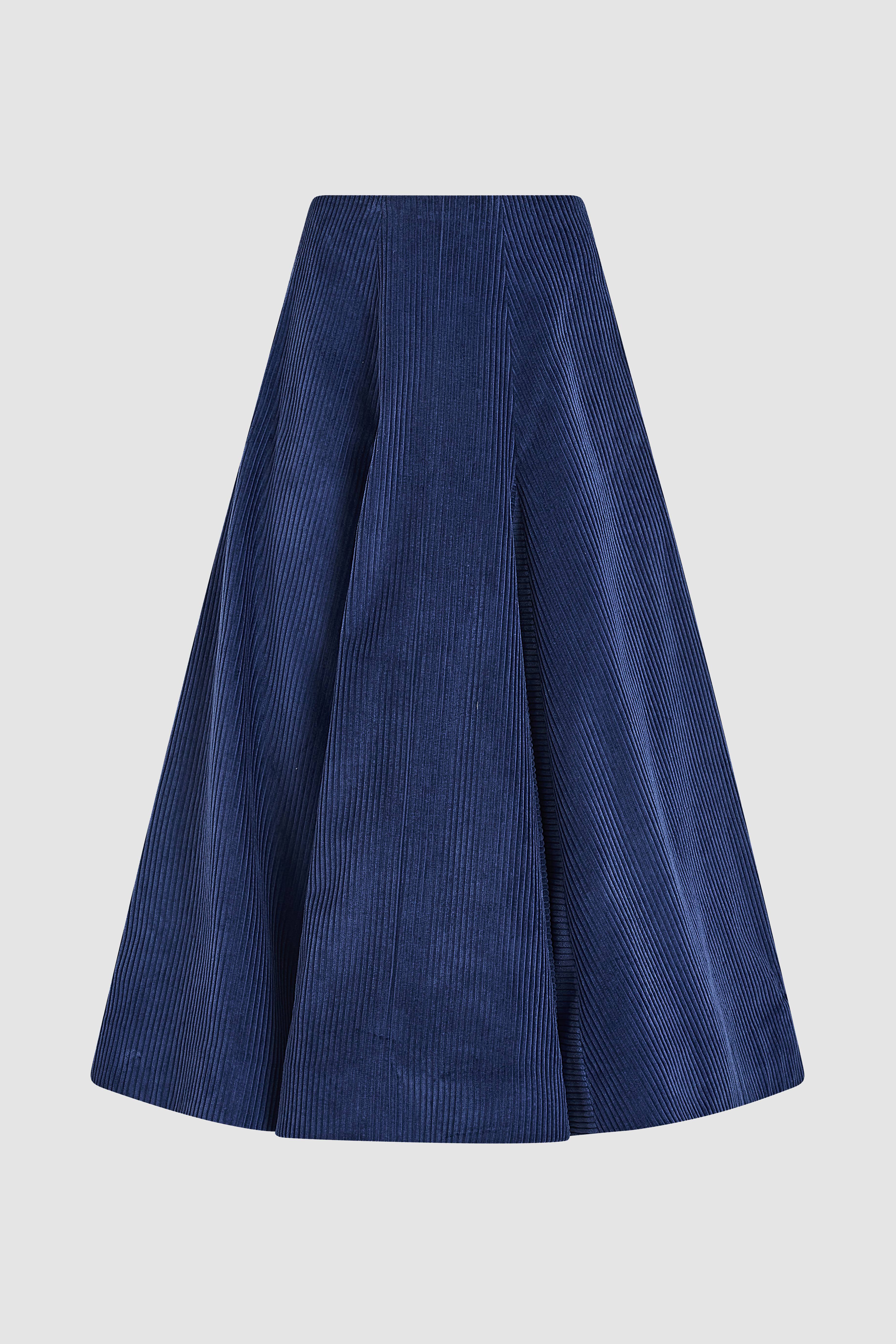 Flouncy Skirt in Wide Wale Corduroy – Rosie Assoulin