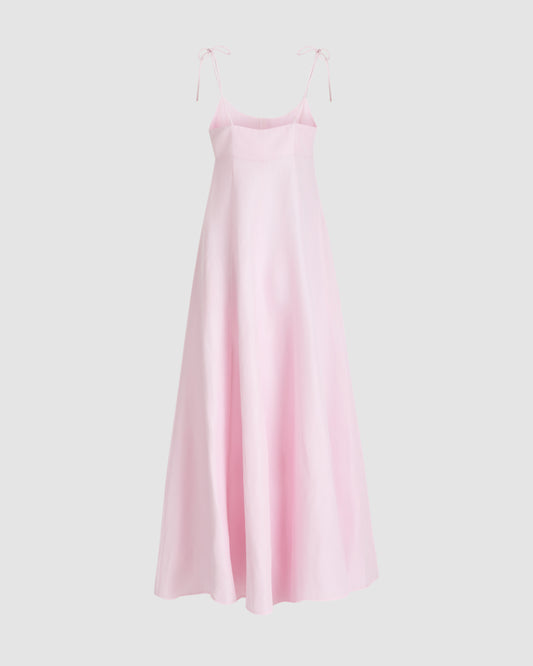 High Garden Maxi Dress in Linen Viscose