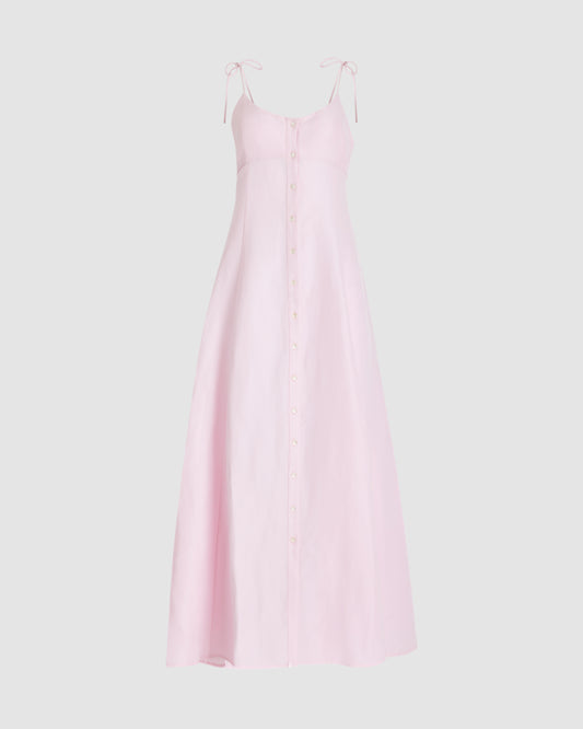 High Garden Maxi Dress in Linen Viscose