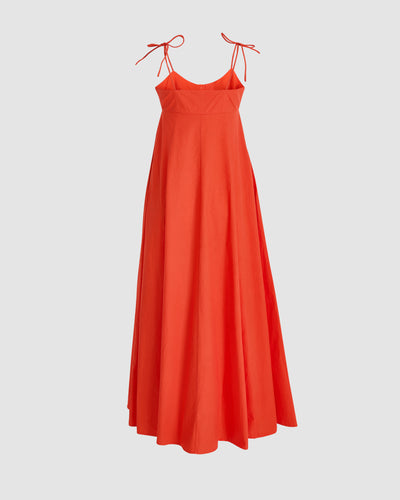 High Garden Maxi Dress in Cotton Poplin