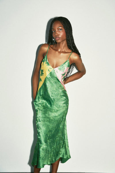 Slip Dress in Wool Burn Out – Rosie Assoulin