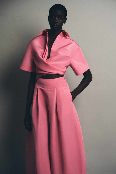 Tie Me Up, Tie Me Button Down in Ultrafine Silk Faille