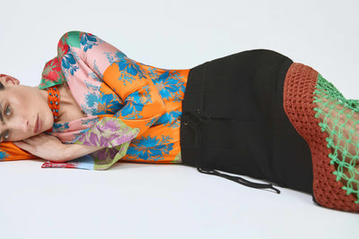 Return of the Mac(rame) Skirt in Ridged Linen