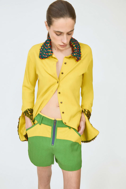 Ride or Fly Shorts in Spongy Crepe