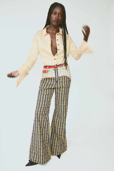 Ride or Fly Pants in in English Floral Jacquard