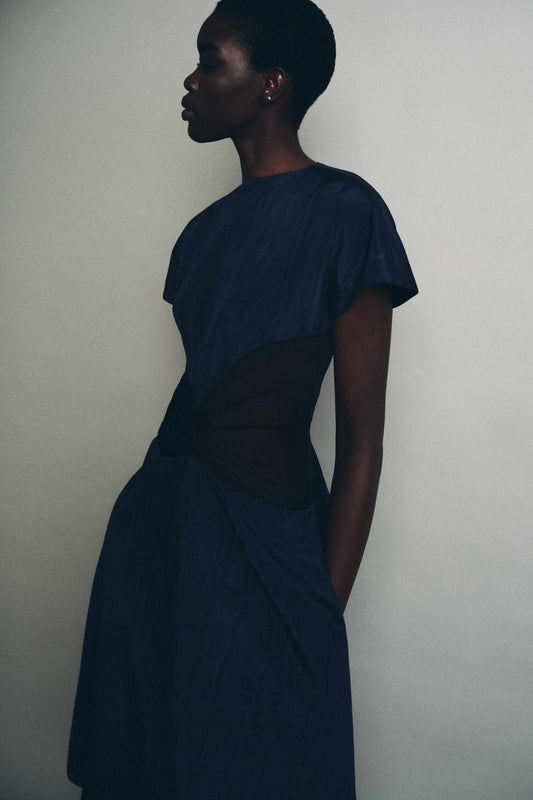 Sands Through the Hourglass Dress in Ridged Moire