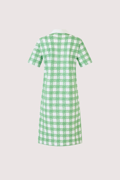 Mini Rugby Dress in Picnic Embroidered Gingham