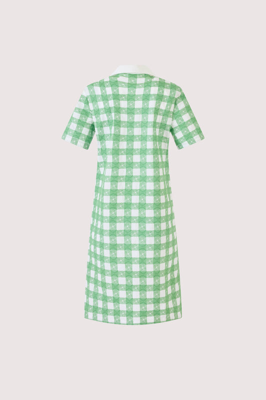Mini Rugby Dress in Picnic Embroidered Gingham