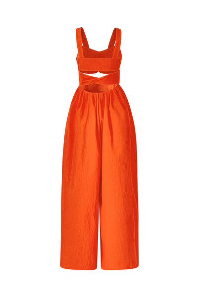 Morning After Jumpsuit in Crinkle Twill