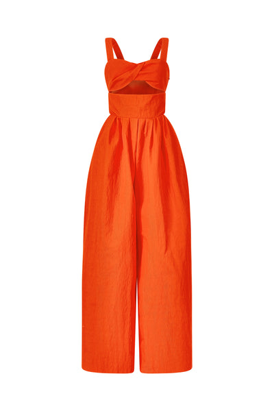Morning After Jumpsuit in Crinkle Twill