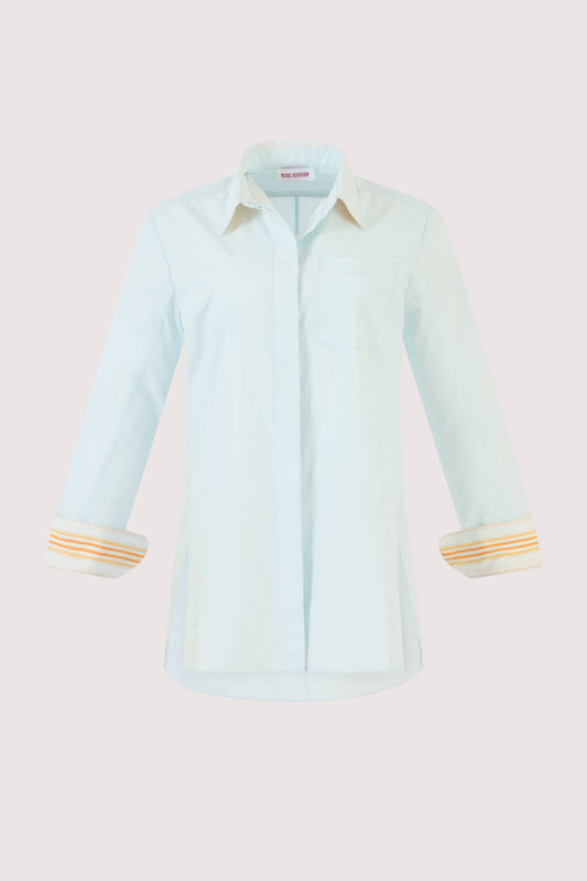 Oversized Button Down in Ultrafine Cotton Poplin