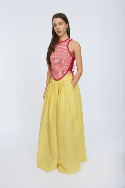 Skant Pant Skirt in Cotton Grosgrain