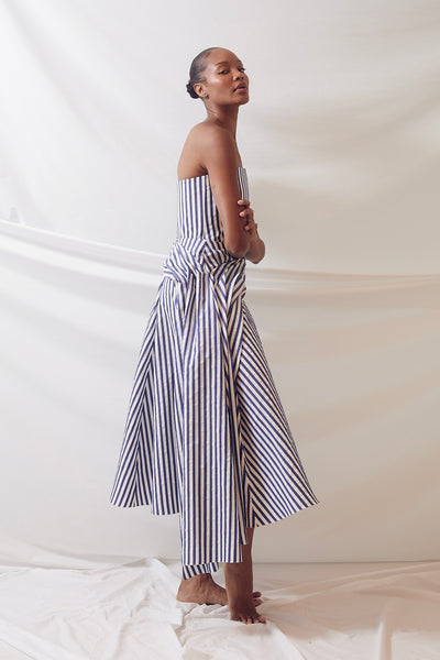 Draped For The Dramatic Skirt in Awning Stripe