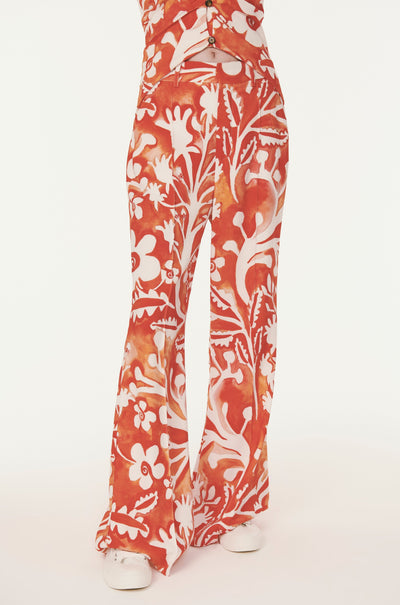 Flare for the Dramatic Trouser - Red Coastal Cady
