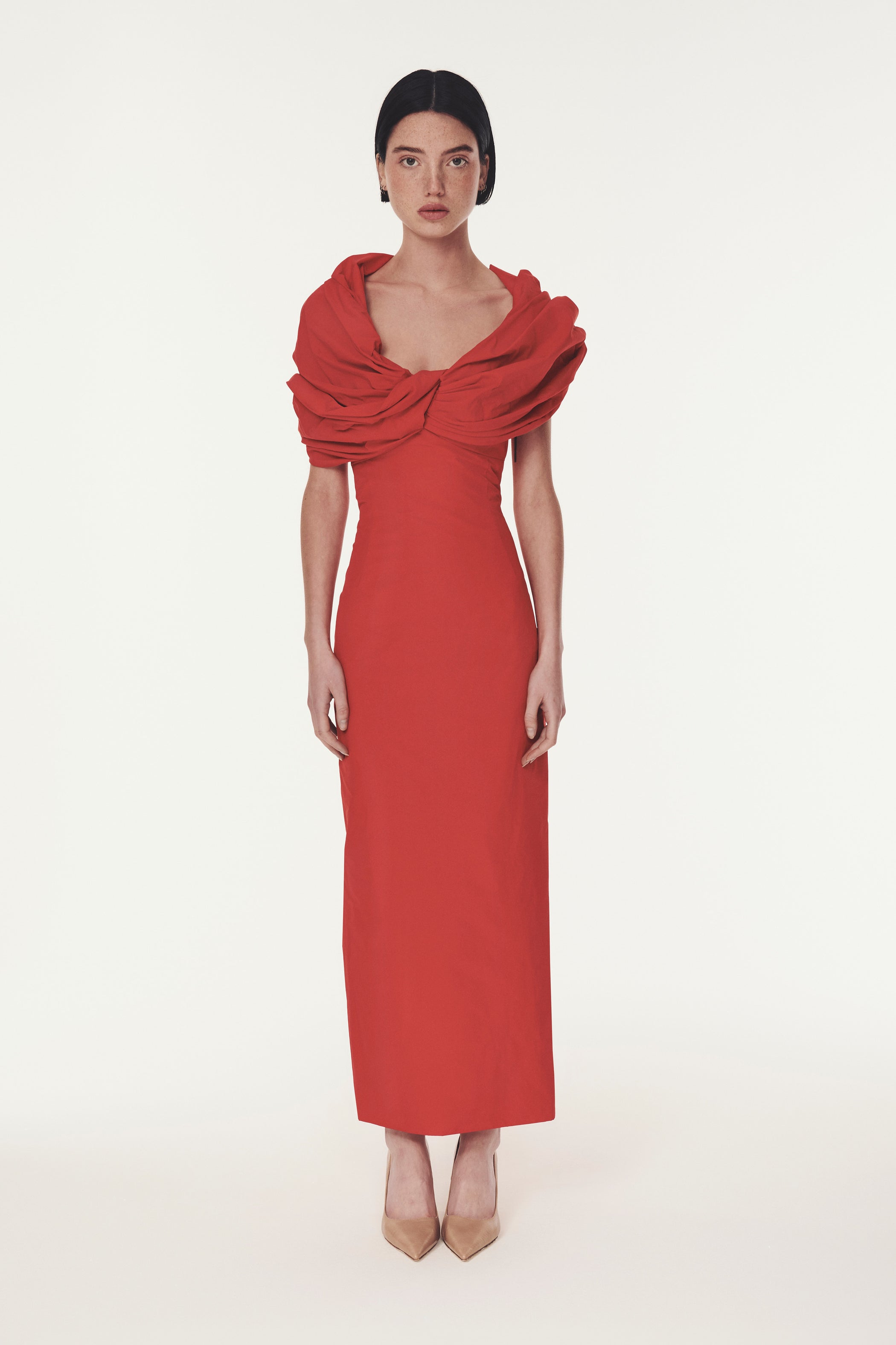 Old Hollywood Cocktail Dress Red Rosie Assoulin 