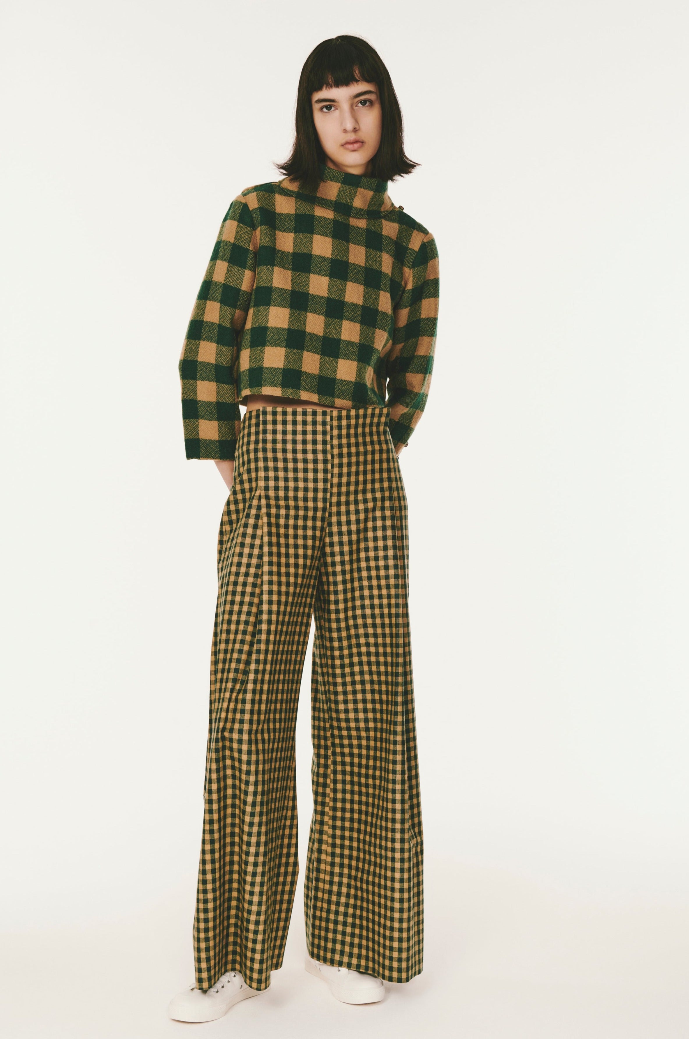 Vintage Yellow Plaid Drawstring Sweatpants For Women Loose Fit, Wide Leg,  Casual Checked Trousers Women For Spring And Summer 201109 From Mu04,  $21.37 | DHgate.Com