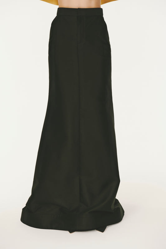Tuxedo Trumpet Skirt - Black