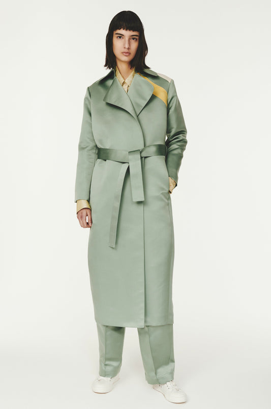 Easy Like Saturday Evening Trench - Sage