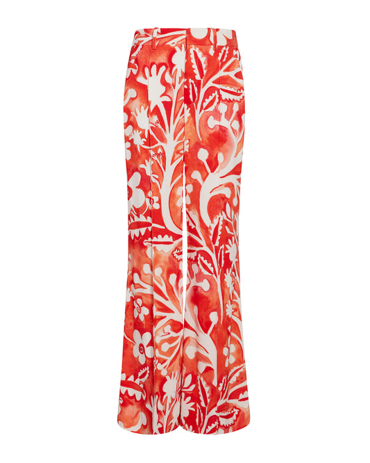 Flare for the Dramatic Trouser - Red Coastal Cady