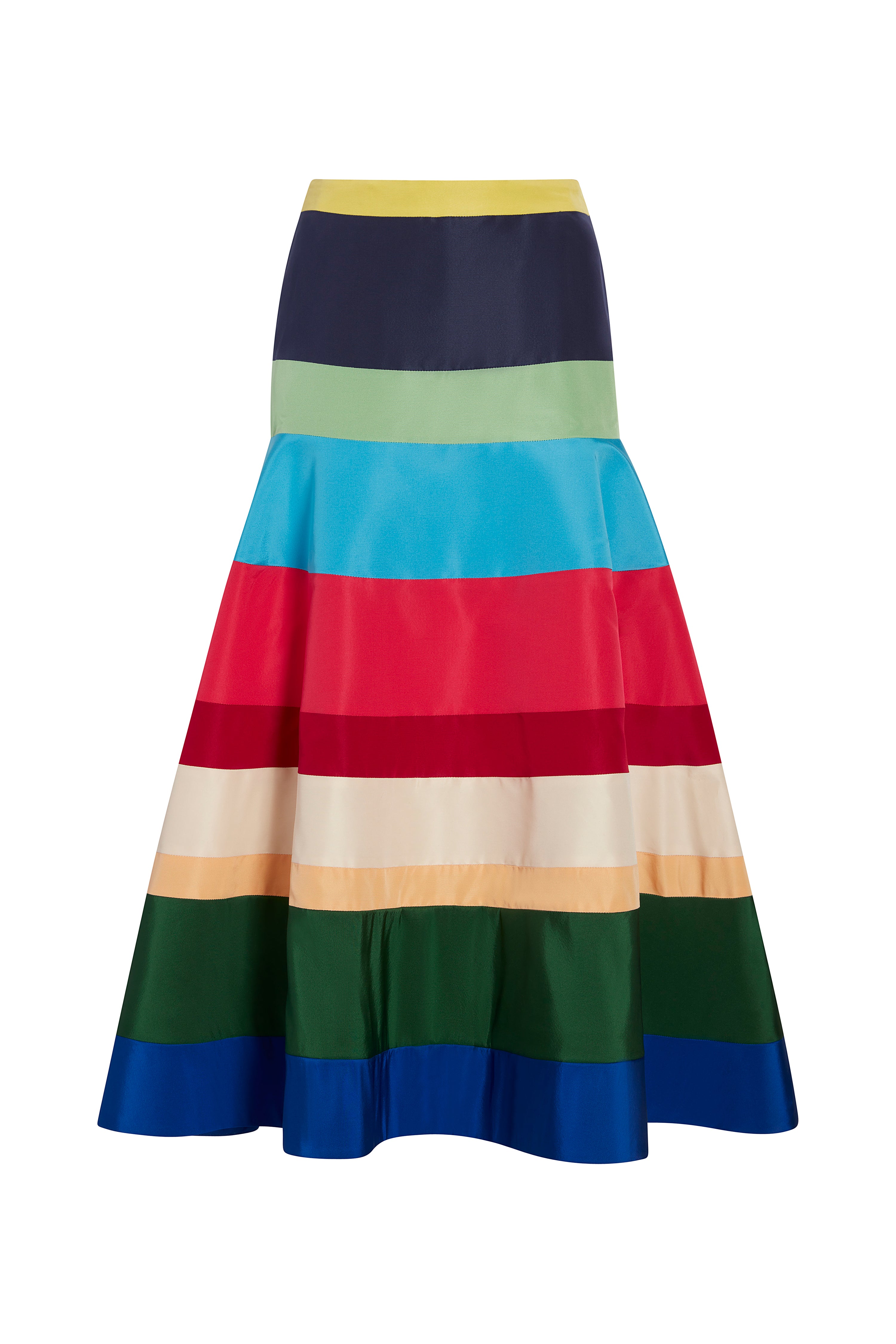 Silk faille midi clearance skirt