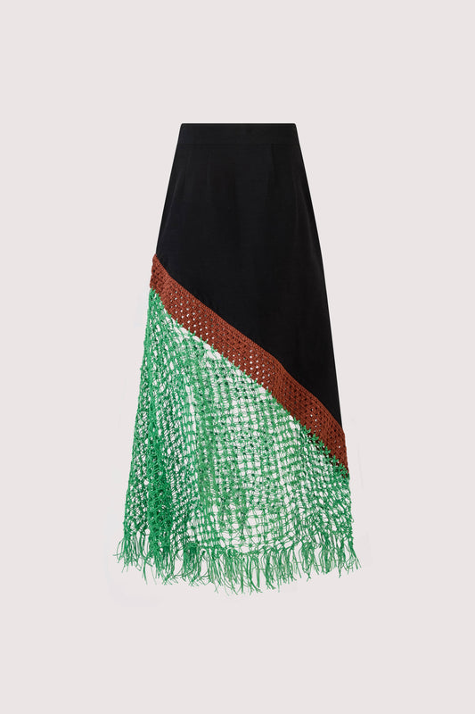 Return of the Mac(rame) Skirt in Ridged Linen