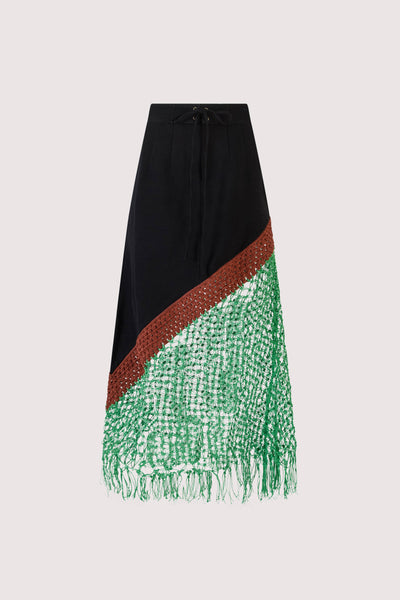 Return of the Mac(rame) Skirt in Ridged Linen