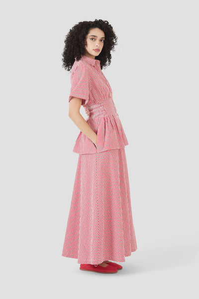 Boogie Woogie Bugle Boy Dress in Seersucker Gingham