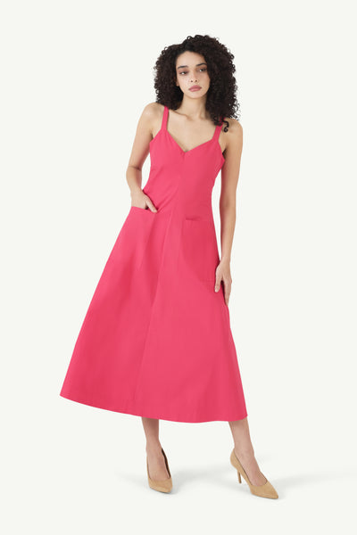 Pocktail Dress in Cotton Poplin