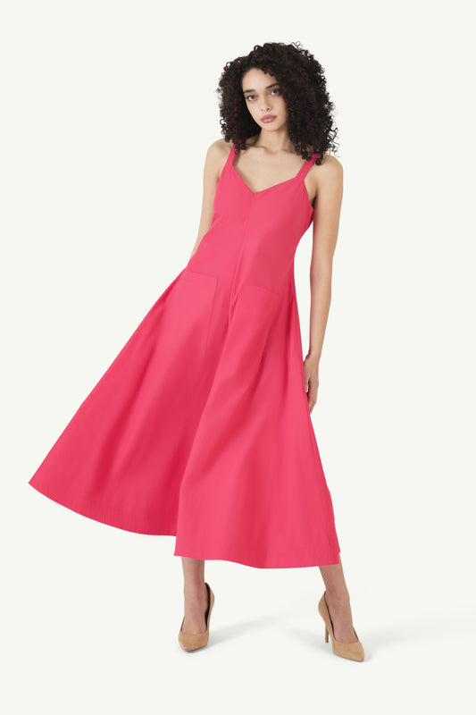 Pocktail Dress in Cotton Poplin