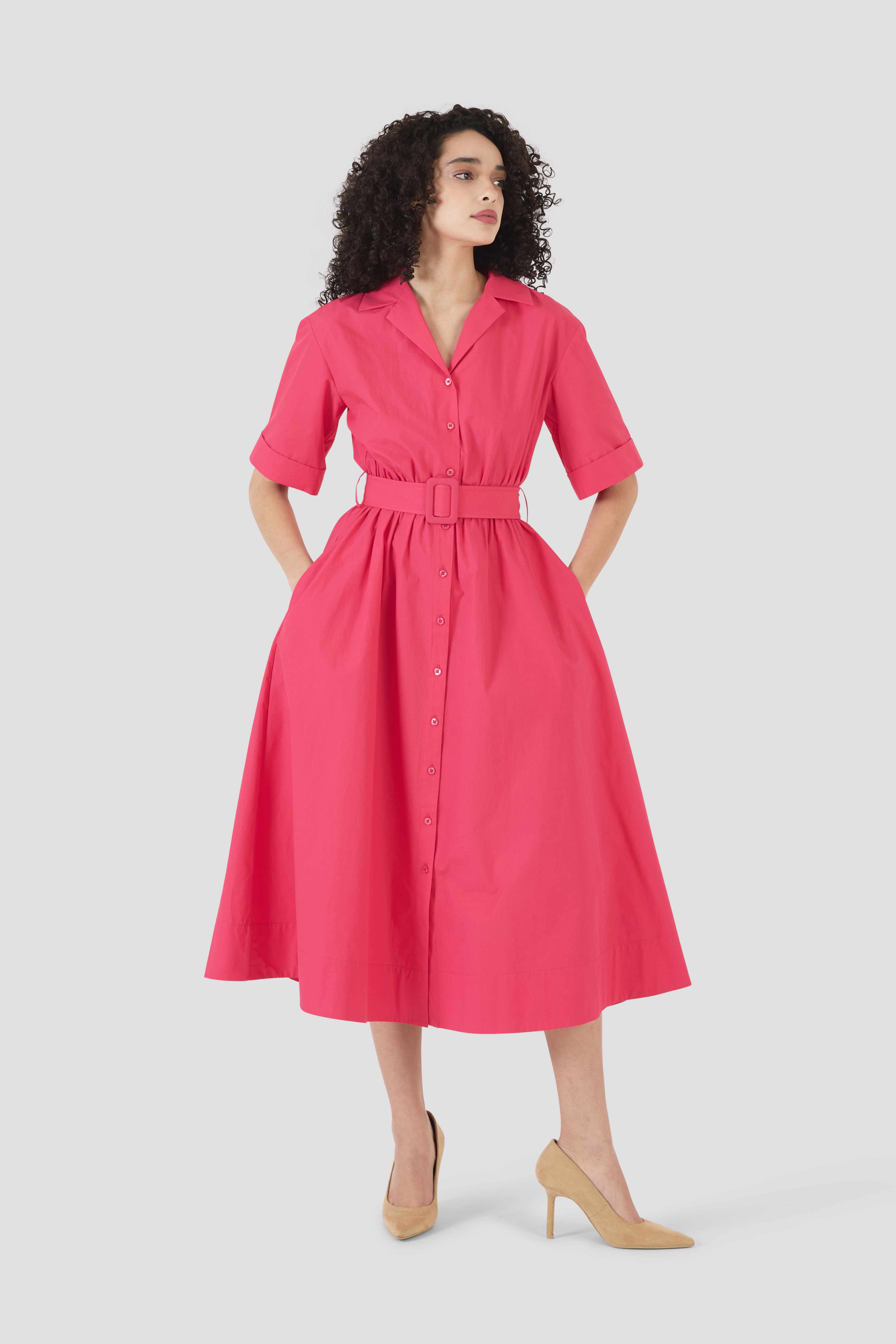 Jane Shirt Dress in Cotton Poplin – Rosie Assoulin