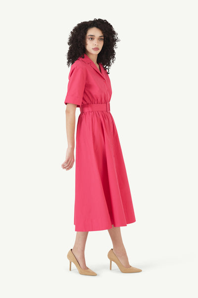 Jane Shirt Dress in Cotton Poplin