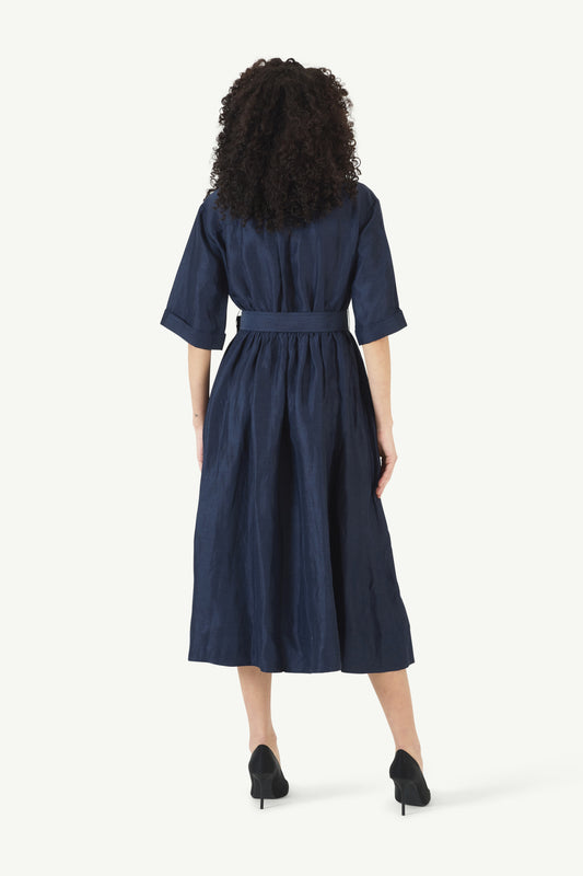 Jane Shirt Dress in Linen Viscose