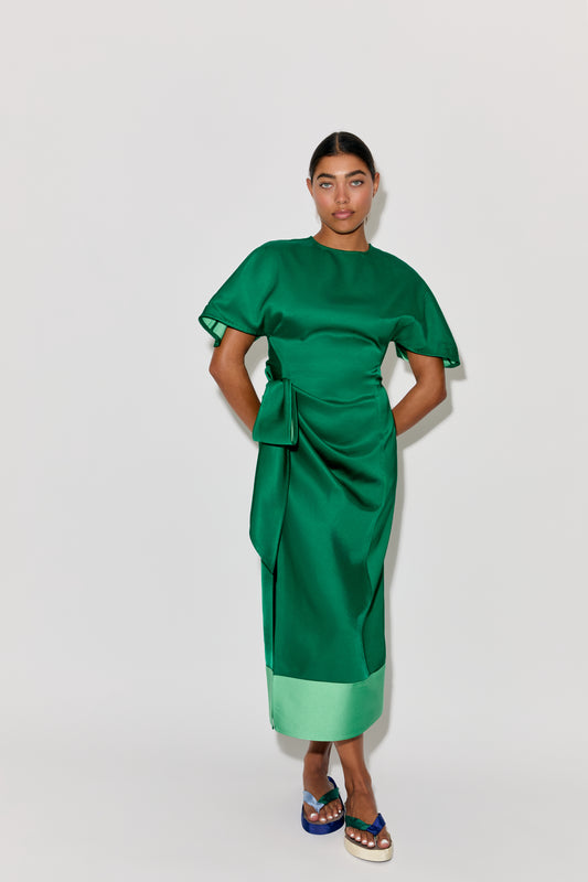 Morning After Dress in Double Faced Satin Rosie Assoulin Morning After Dress in Double Faced Satin Rosie Assoulin