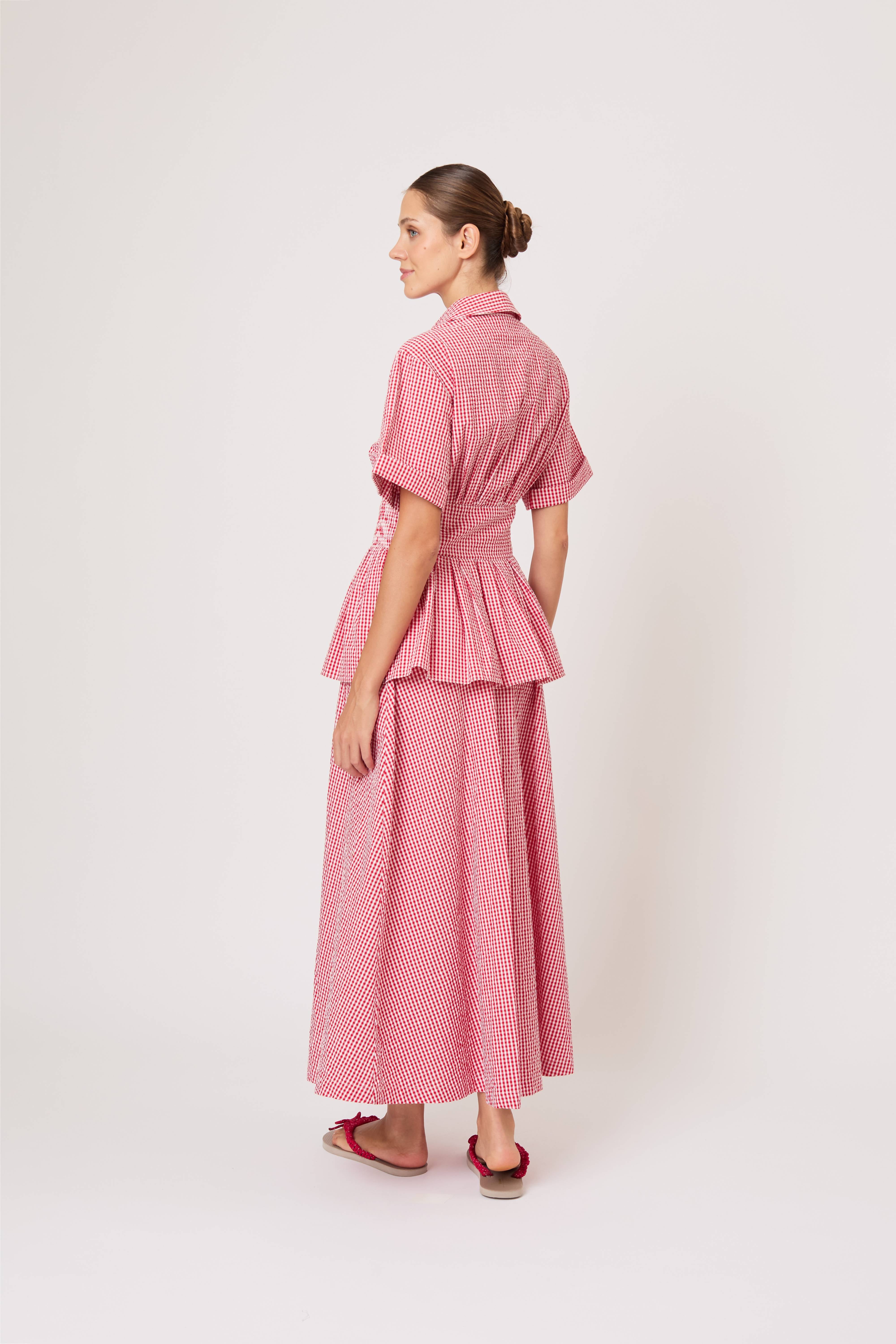 Boogie Woogie Bugle Boy Dress in Seersucker Gingham – Rosie Assoulin