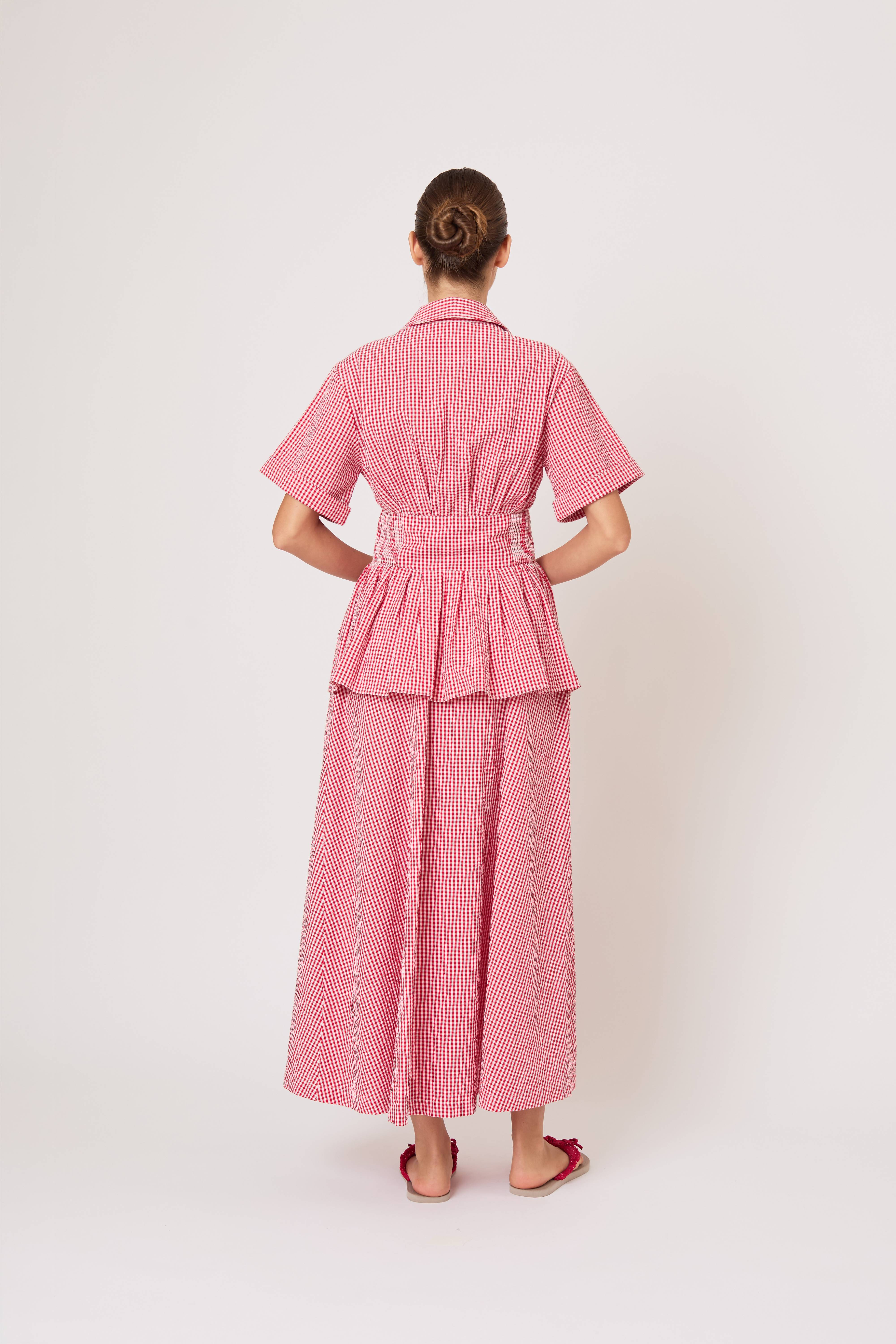 Boogie Woogie Bugle Boy Dress in Seersucker Gingham – Rosie Assoulin