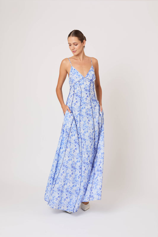 Cami Maxi Dress in Watercolor Floral