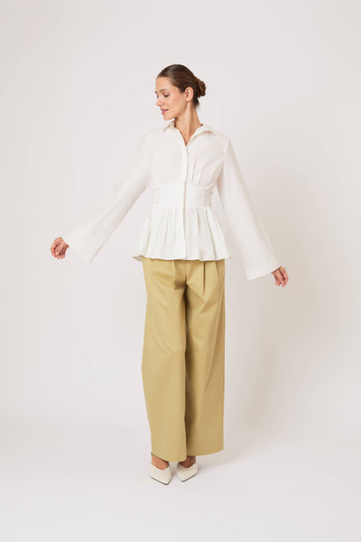 Boogie Woogie Bugle Boy Top in Cotton Poplin