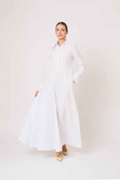 Groovy Shirtdress in Cotton Poplin