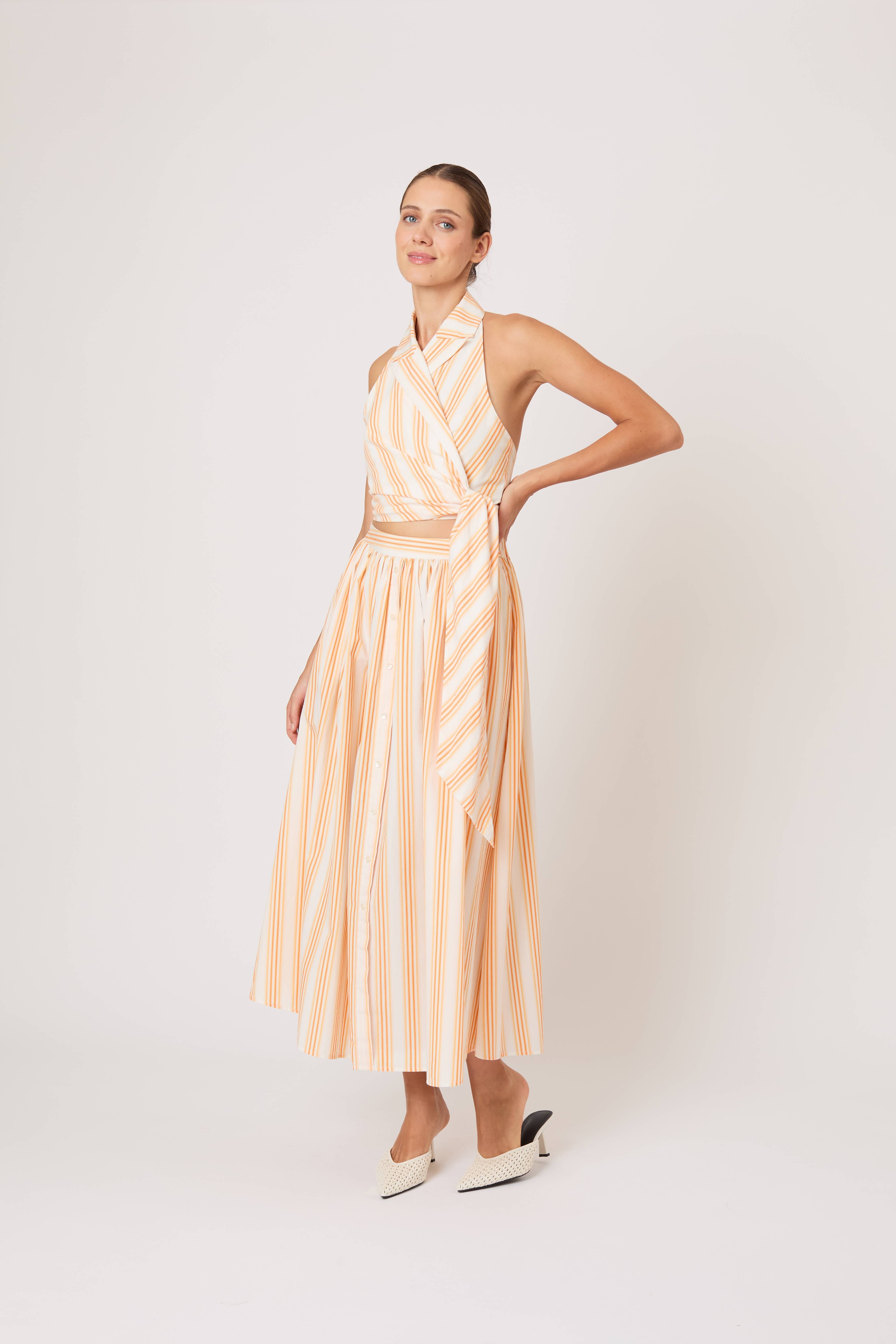 Easy Does It Skirt in Men's Shirting – Rosie Assoulin