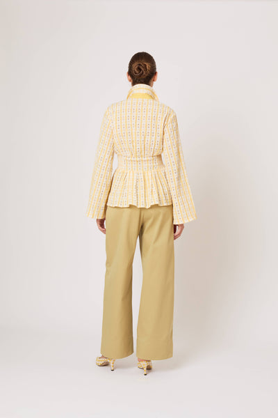 Boogie Woogie Bugle Boy Top in Seersucker Check
