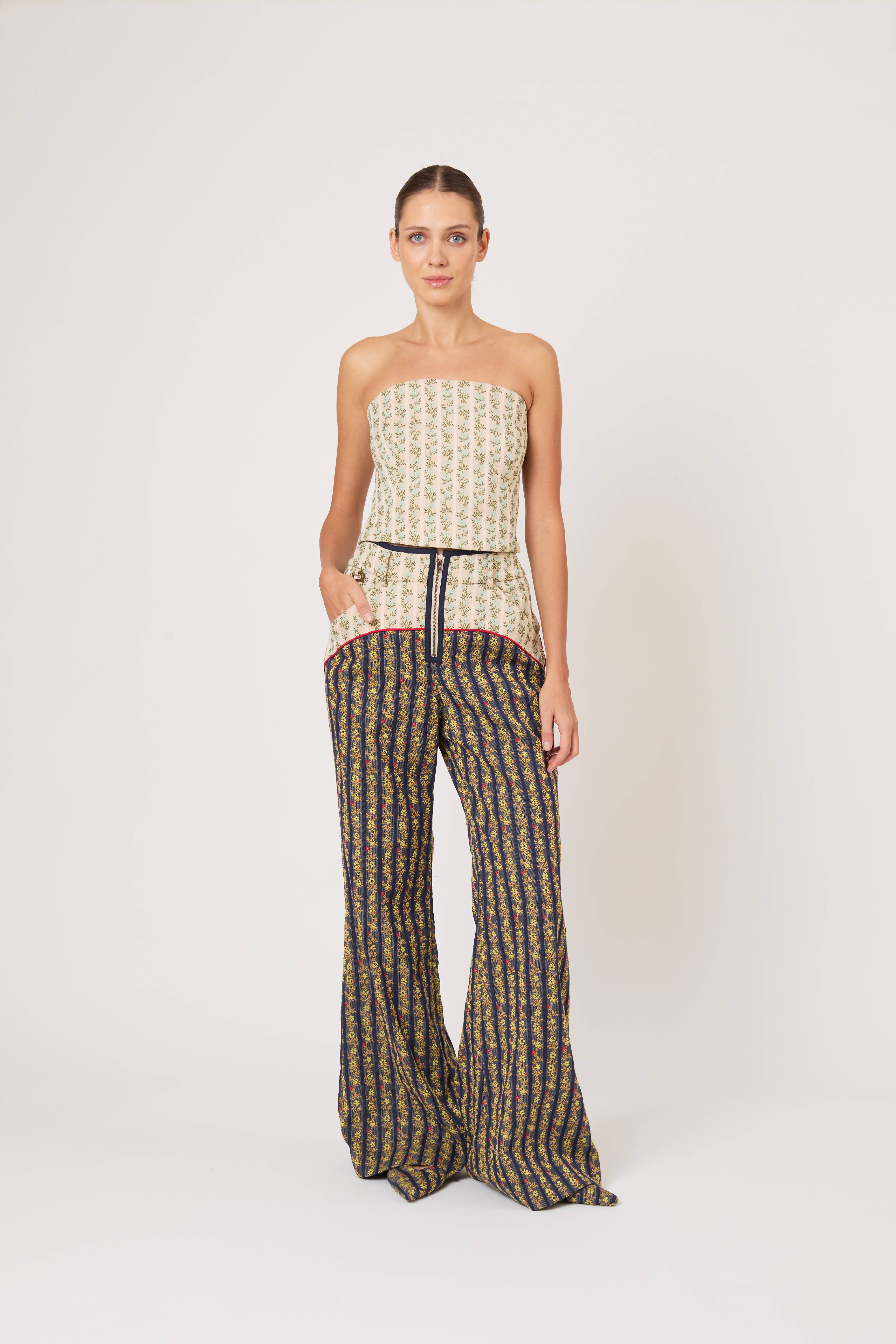 Ride or Fly Pants in in English Floral Jacquard – Rosie Assoulin